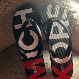 New Michael Kors Logo Sandals Unique